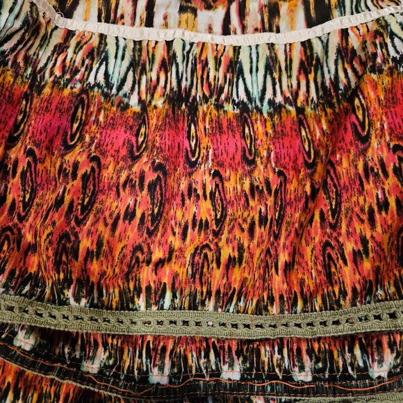 Gorgeous Colorful Notations Woman Maxi Skirt 2X - Picture 3 of 9